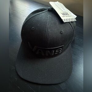 NWT Vans Classic Black on Black Logo Cap